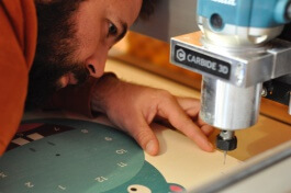 Calage des plaques pour découpe à la CNC 